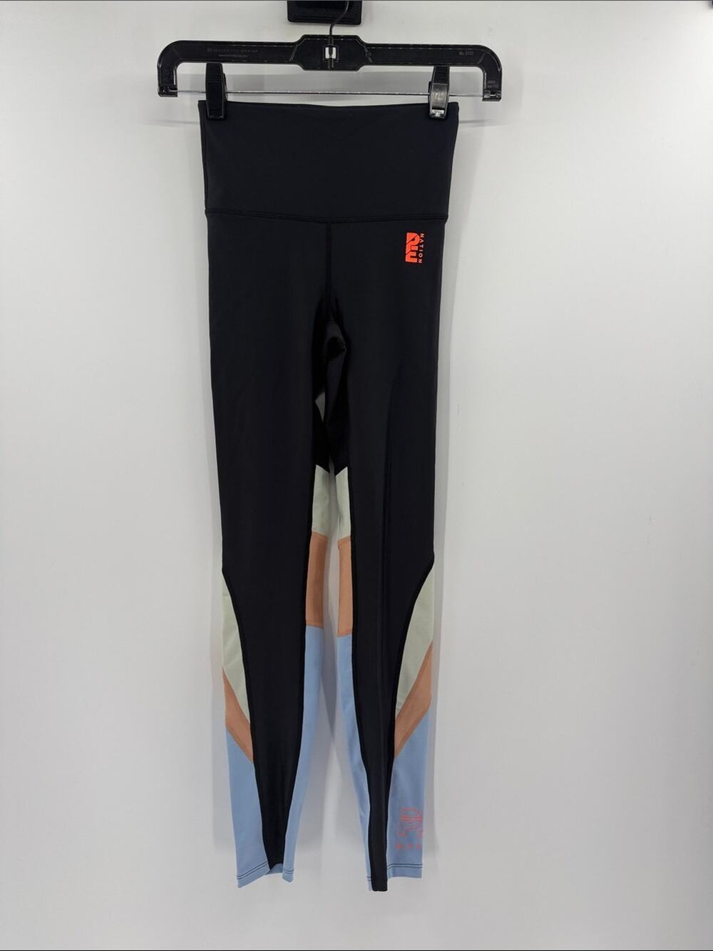 PE Nation Women's Wondergoal Leggings - Black/Blue/Tan - XS